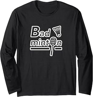 Badminton Club Racket Shuttle (Team Uniform) Wear, Cool, Cute Long Sleeve T-Shirt