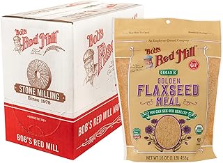 Bob's Red Mill Organic Golden Flaxseed Meal, 16oz (Pack of 4) - Non GMO,...