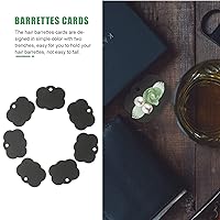 Vista 6 de Tarjetas de exhibición de lazo para el cabello, tarjetas de exhibición de joyas, 100 piezas, pinzas para el cabello, soporte para broche, aretes