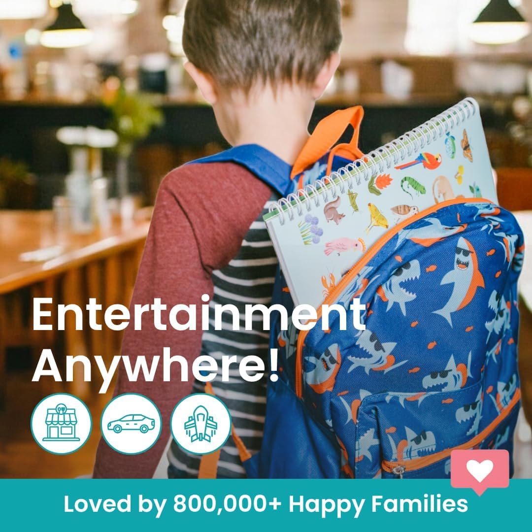 Spending Time with Grandpa 500+ Kids Sticker Book by Cupkin Fun Toddler Travel Activity Coloring and Sticker Book, 12 Coloring Pages & Scenes for Children of 2–8 Years, Valentines Gifts for Kids - Image 6