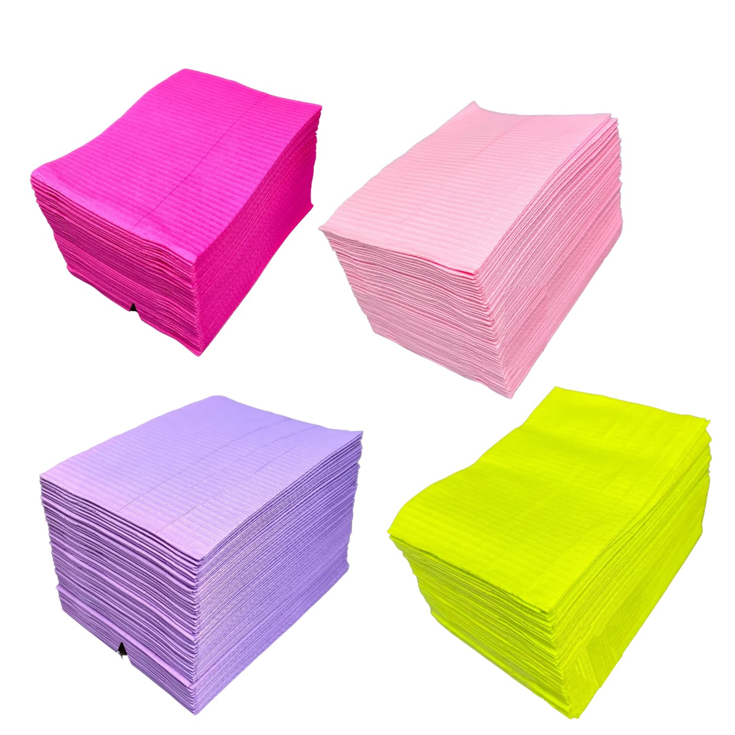 100 Stück 42,5 x 32 cm Dental Lätzchen Einweg 2-lagig Wasserdicht Piercing Tattoo Papier Tischdecken Clean Pad Patient Serviette Tissue Lätzchen für Zahnklinik, Tattoo Station (Caribbean Blue)