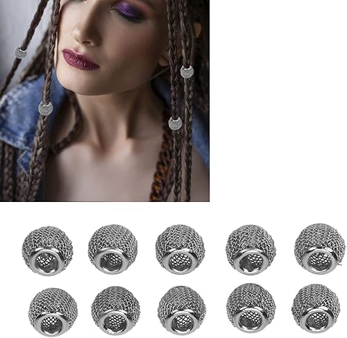Miniatura 2 de 10 cuentas huecas para barba, rastas de cuentas, cuentas de barba para el cabello, cuentas de tubo para el cabello para barba vikinga o trenza o