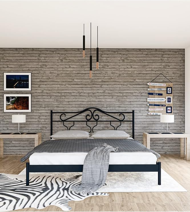 Gm 301 Gold Duplex Metal Bed Black 150x200