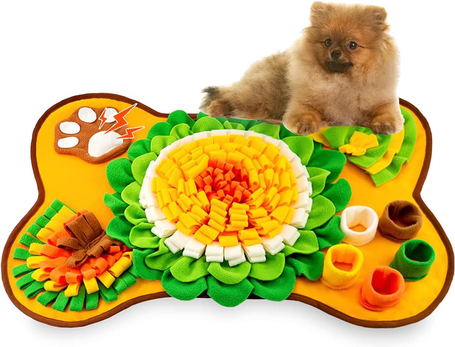 Tesitehi Snuffle Mat for Dogs, Pet Snuffle Matt for Small