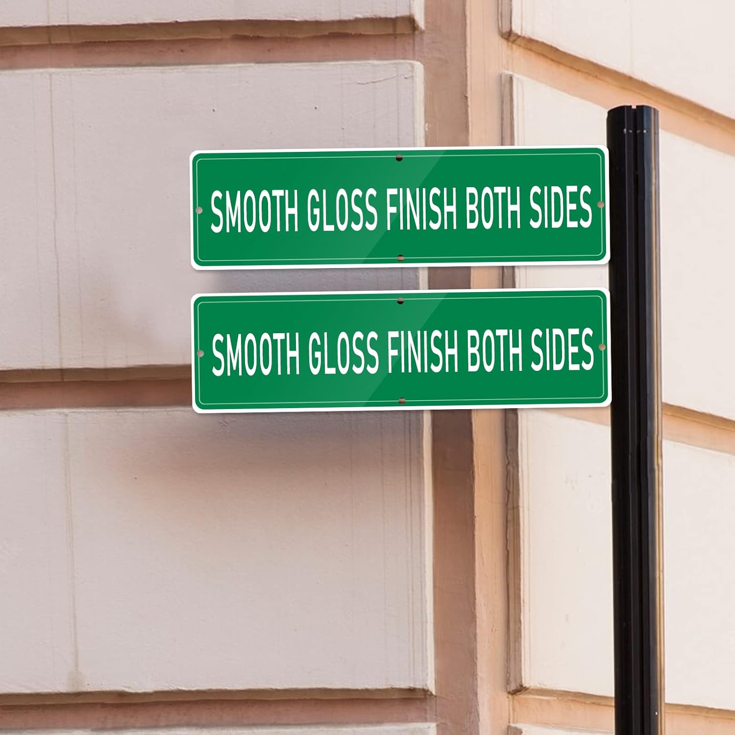 10 Pieces Green Blank Street Signs Metal 18×4 Blank Metal Street Signs for Vinyl Blank Road Signs man cave decor for Outdoor Street (Only one side is green)