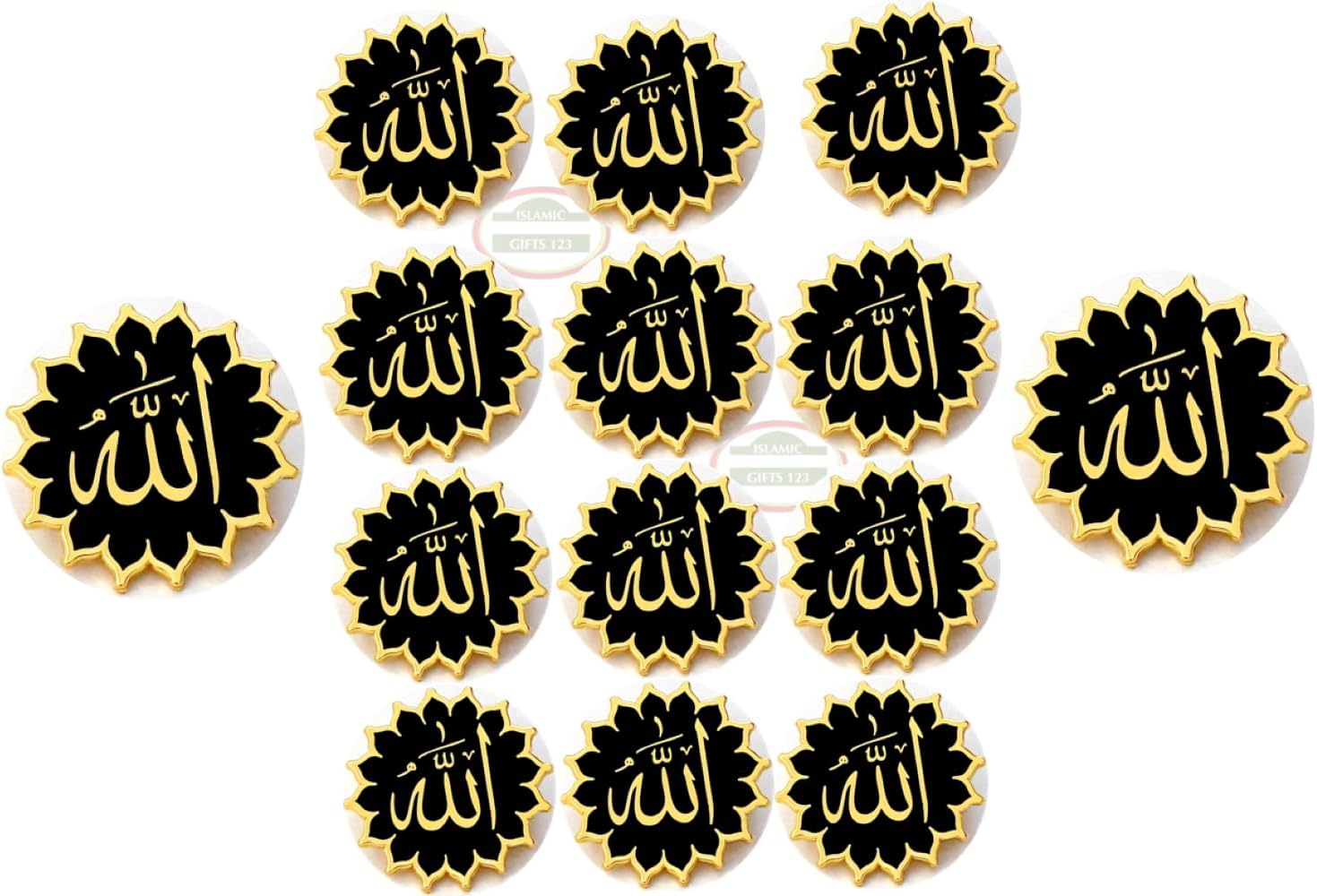 Islamic Wedding Favors[12 Pack] Islamic Gifts Allah Pins Ramadan Favors-Eid favors-Ramadan Decoration Islamic Gifts 123 Fast Delivery