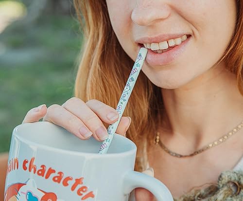 Miniatura 7 de Silver Buffalo Sanrio's Hello Kitty Kawaii Treats - Juego de 4 pajitas de plástico reutilizables, 10 x 1.5 x 25 pulgadas, rosa