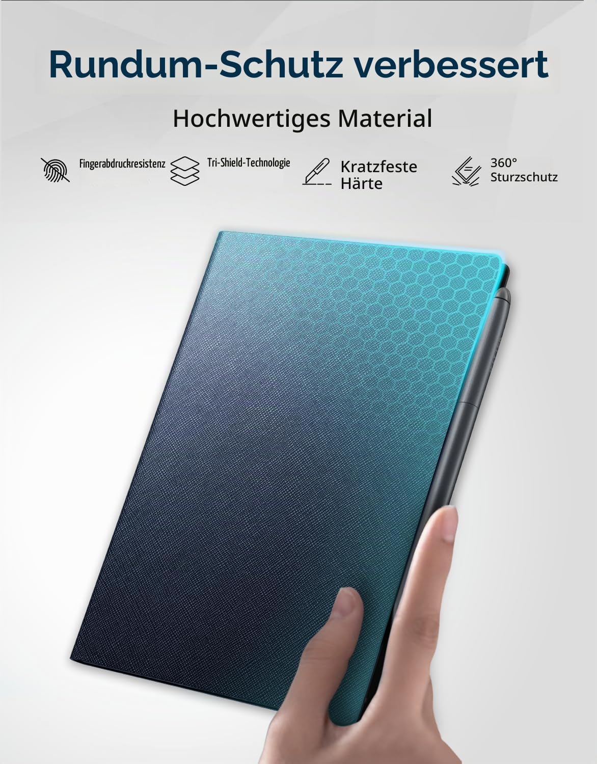 iFLYTEK Blaue Schutzhülle 8,2" AINOTE Air 2 E-Ink-Notiz-Tablet (Blaue Hülle)