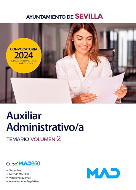 Portada de Auxiliar Administrativo del Ayuntamiento de Sevilla. Temario Vol. 2