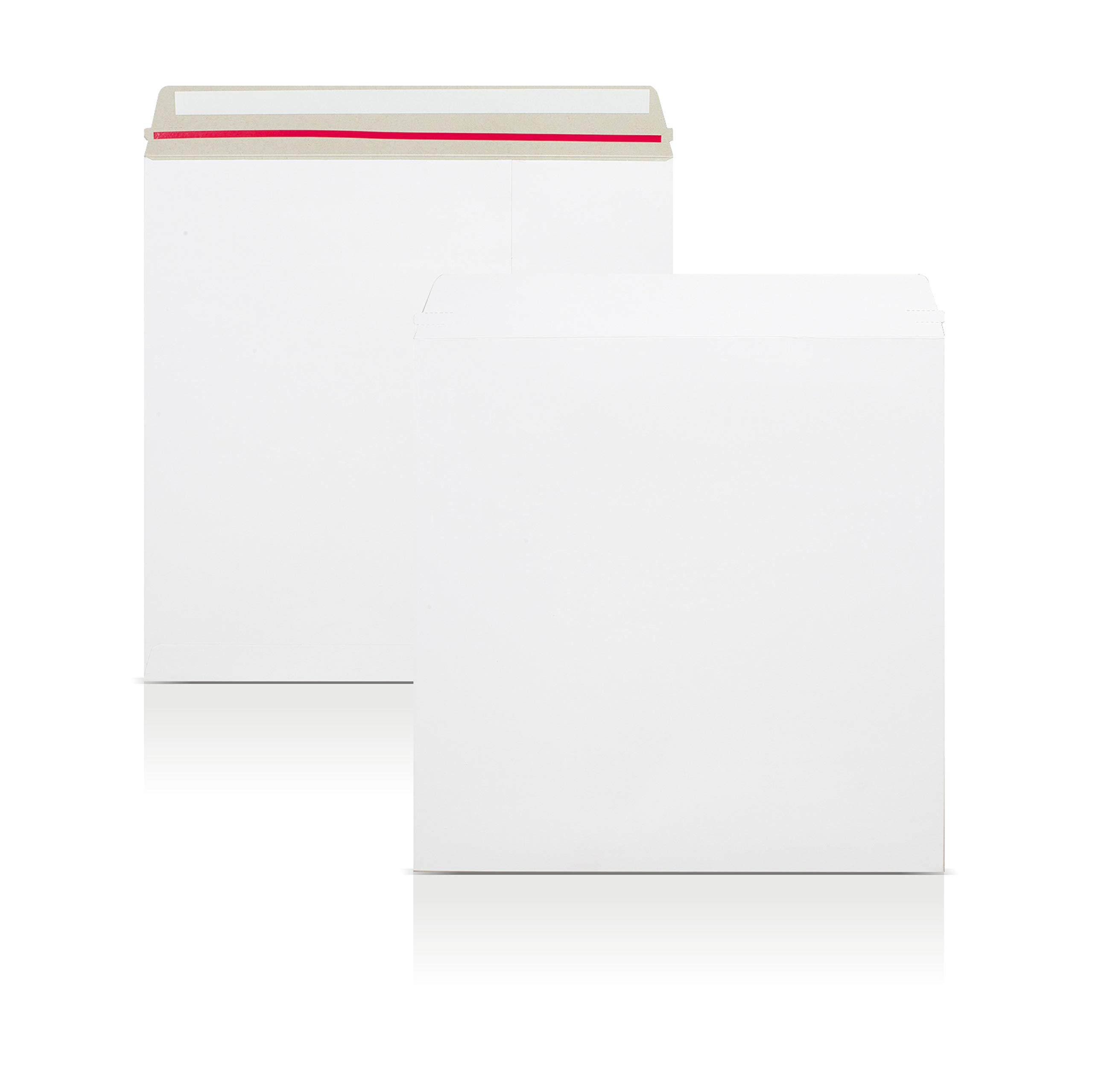 White All Board Calendar Card Envelopes Peel & Seal 340mm x 340mm (10)