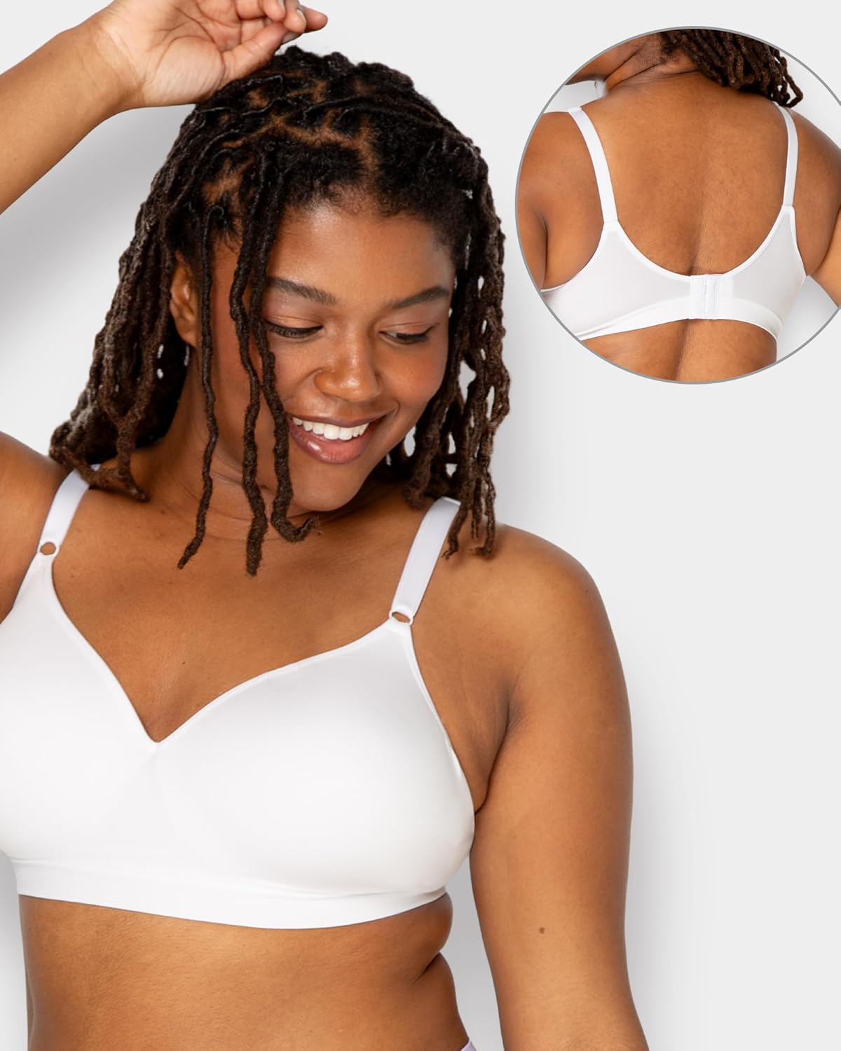 Fruit of The Loom Women's 2-Pack Seamless Wire-Free Push-Up Bra – Soft, Comfortable & Supportive - Image 2