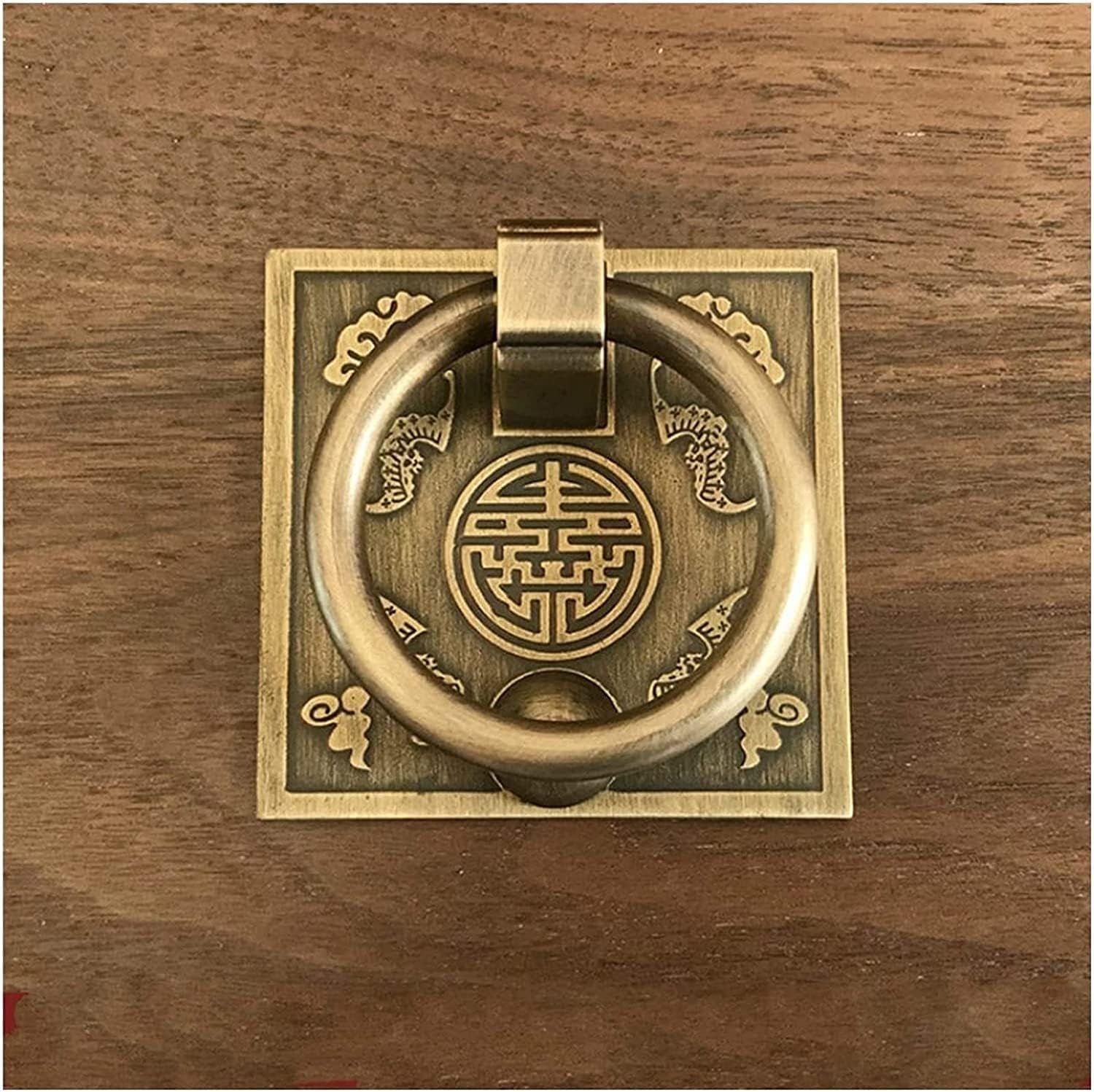 Amazon.com: LIPEIDA Handle Door Knocker Antique Squar Handles Bronze ...