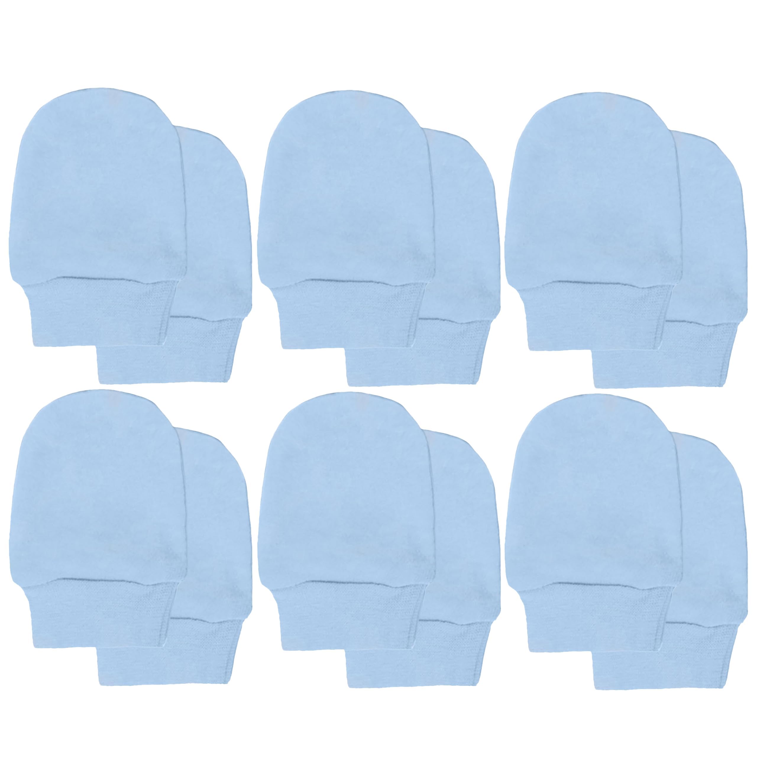 Soft Touch Baby Girls' Super Soft Anti-Scratch Mittens (White, 4 Packs) — view 6