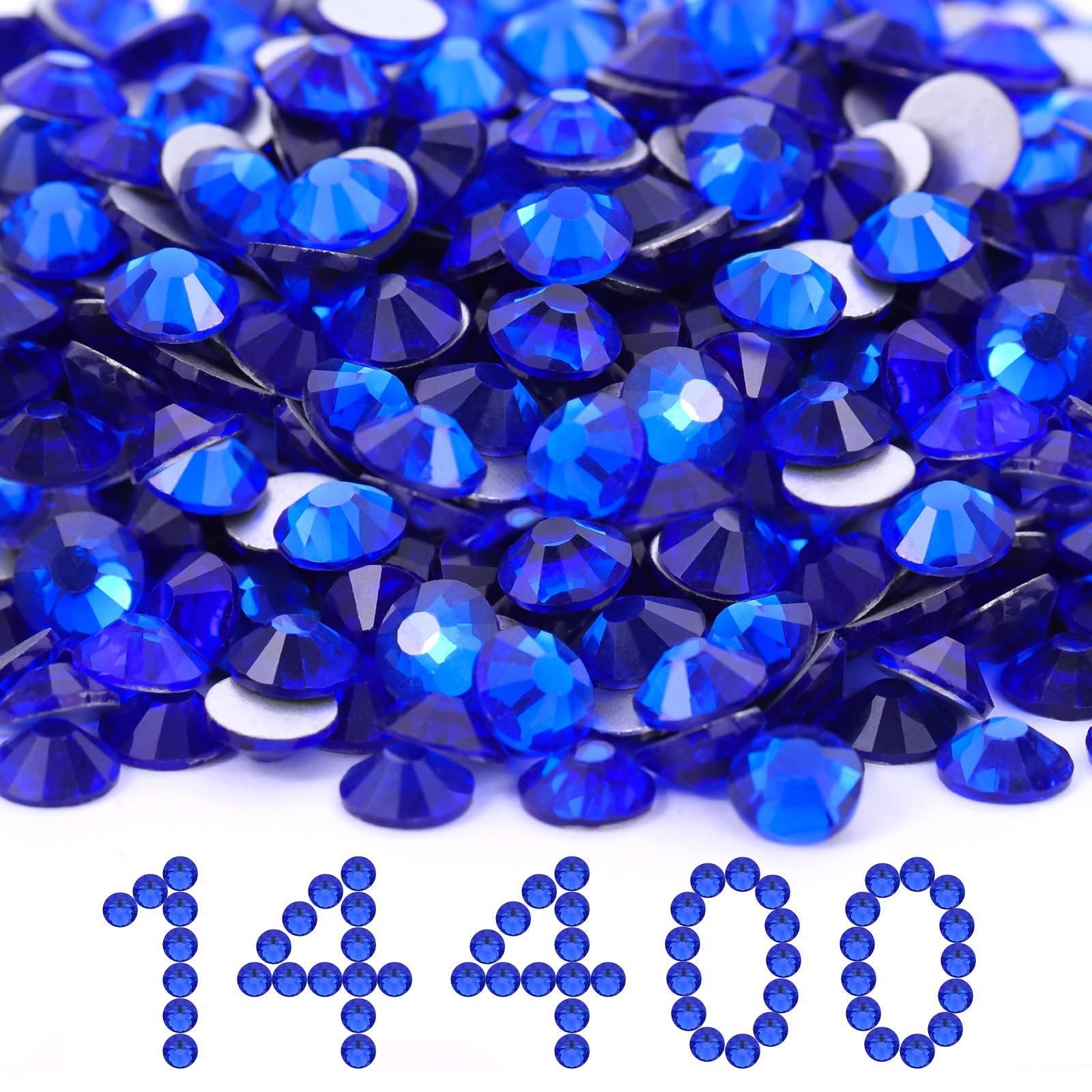 14400PCS Blue Flatback SS20 Rhinestones Bulk(4.6-4.8mm)
