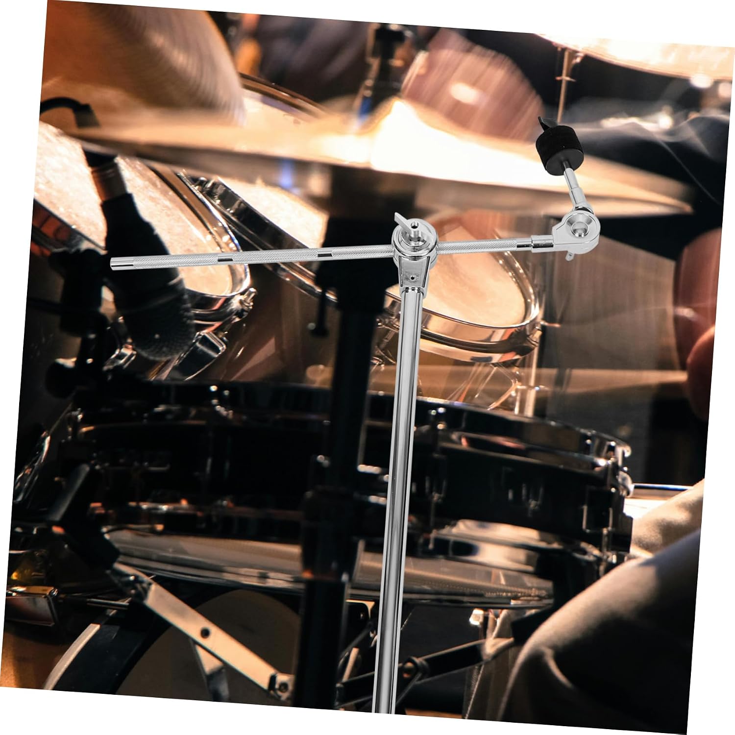 Adjustable Drum Set Cymbal Arm Holder Durable Bracket with Enhanced Stability for Splash Crash and Effects Cymbals Easy Installation Flexible Use
