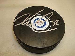 Jack Roslovic Signed Winnipeg Jets Hockey Puck Autographed 1A - Autographed NHL Pucks