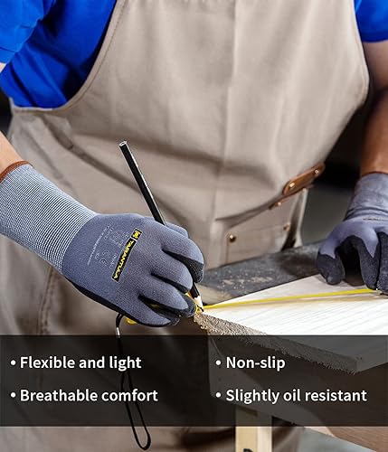 Miniatura 3 de Tarantula Guantes de trabajo de seguridad para uso general con revestimiento de nitrilo