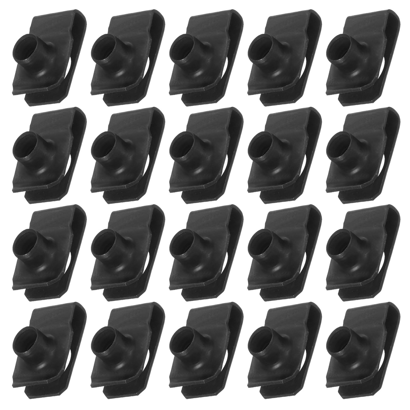 U-Style Clip-On Nuts - 25 Pack M6 Hardware -8