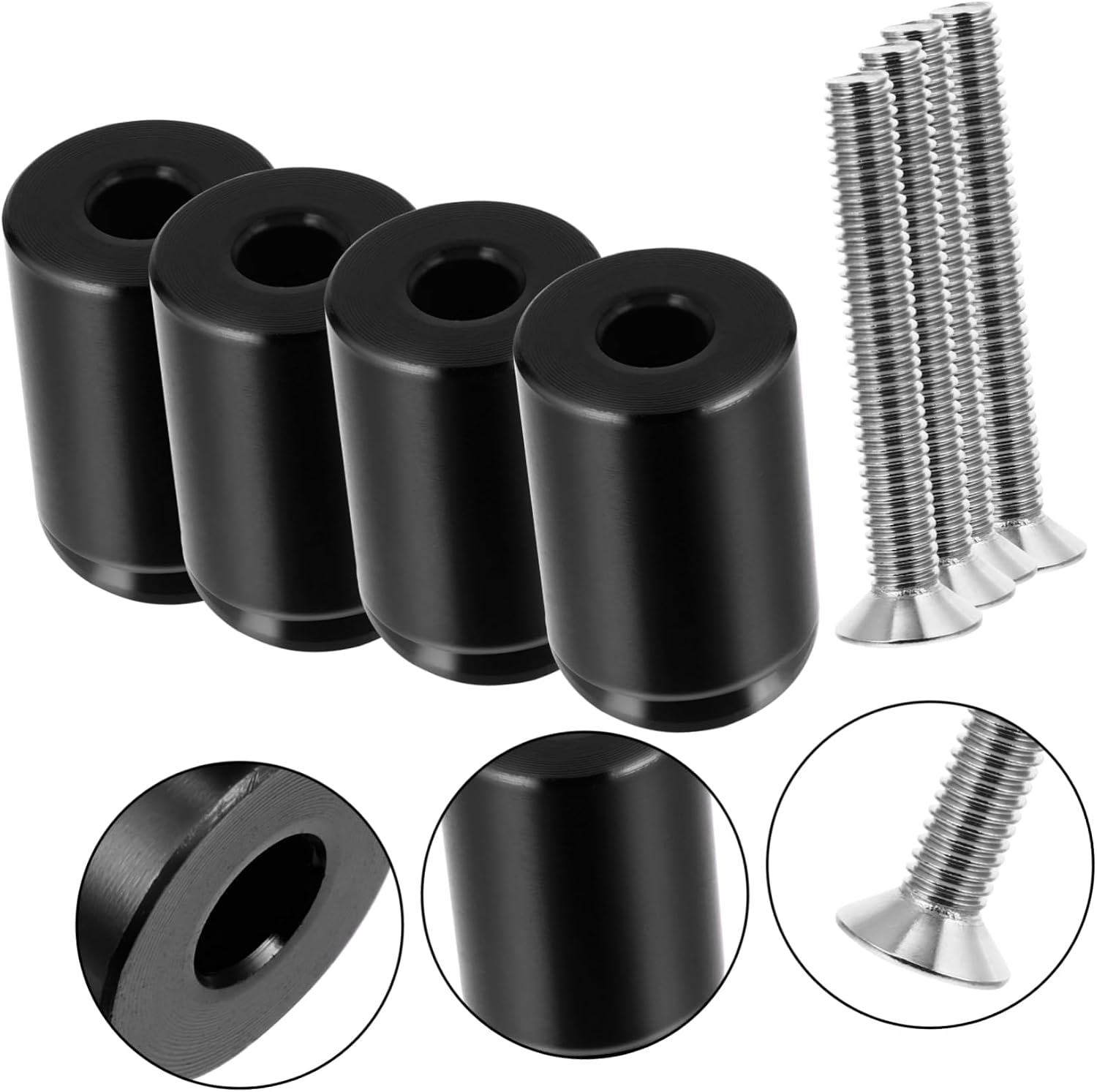 2pcs Auto Hood Ventilation Spacer Riser Kit Engine Cover Riser for Enhanced Airflow and Durability