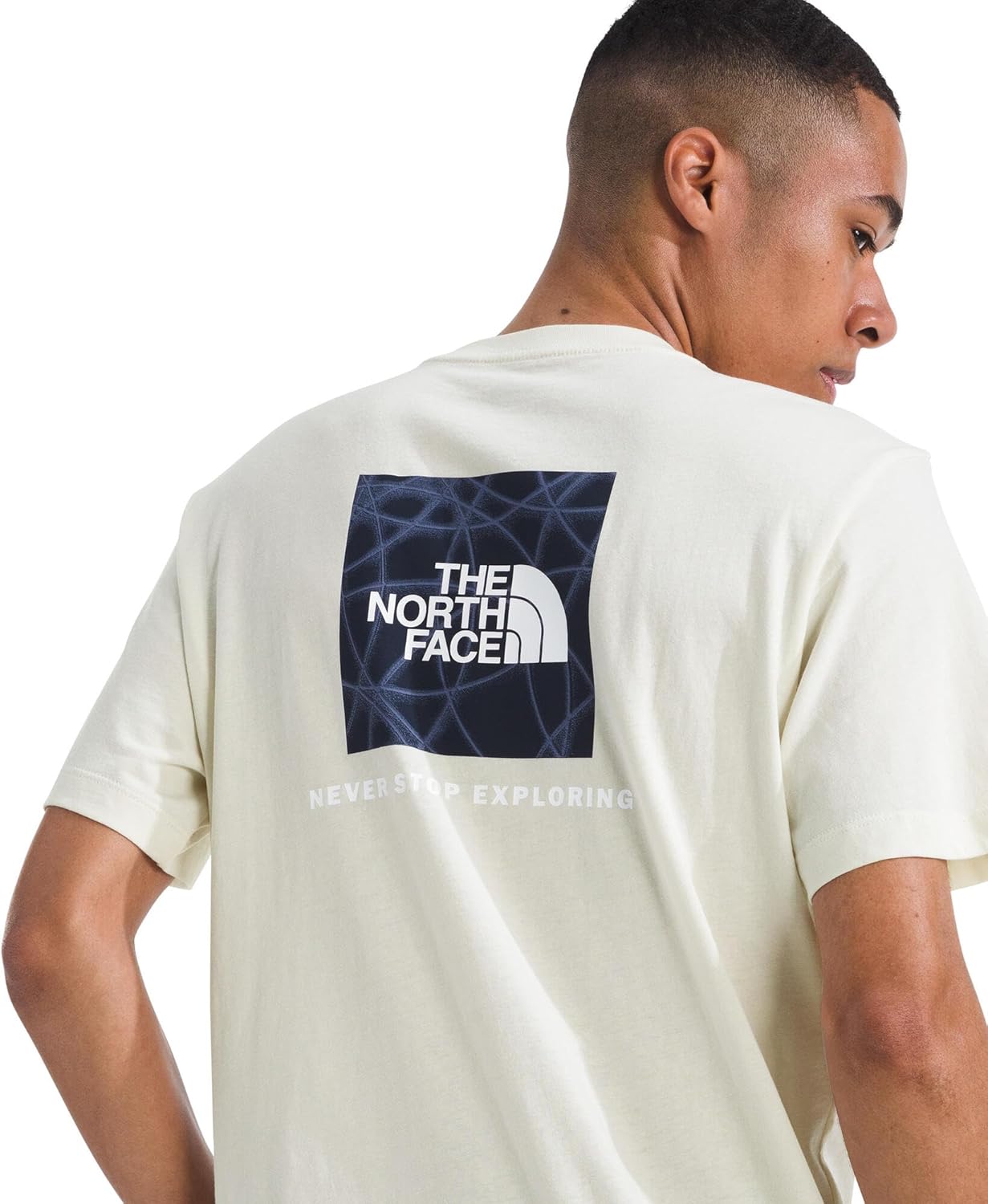 The North FACE Mens Evolution Sun Halos Box Logo NSE Short-Sleeve Tee - Image 3