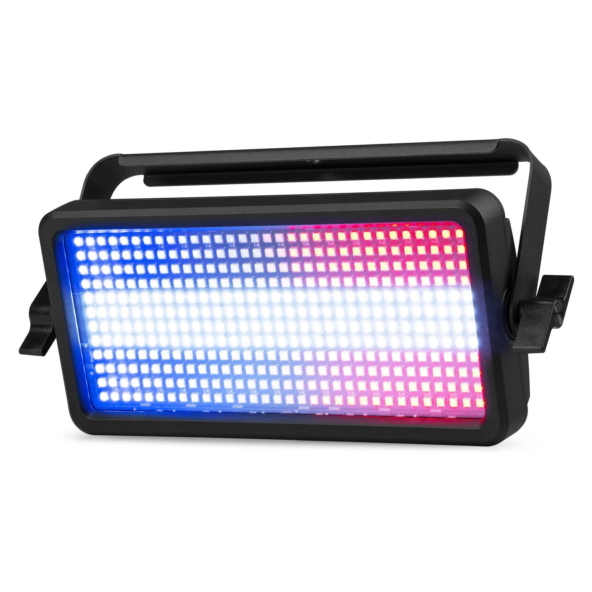 BeamZ BS384 - LED Stroboskop Blitzer, Blinder Wash Kombi mit RGBW LEDs – 3-in-1 LED Lichteffekt, DJ Licht mit Fernbedienung, DMX Steuerung, Disco Licht & Party Lichter für Events, Clubs & Partys