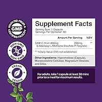 Vista 3 de Paquete de suplemento cerebral avanzado para memoria y concentración, vitaminas para adultos de todas las edades y Sam-E 200 mg suplemento de apoyo