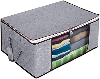 Clothes Storage Bins,Stackable Storage,Storage Containers for Organizing Bedroom,Clothing,Blanket,Comforters,Bed Sheets,Pillows and Toys.