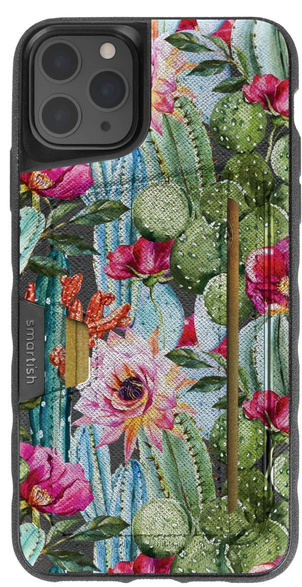 Smartish - Desert Flower - iPhone 15 Wallet Case - Wallet Slayer Vol 2 [Slim + Protective Kickstand] Credit Card Holder - Fits iPhone 15