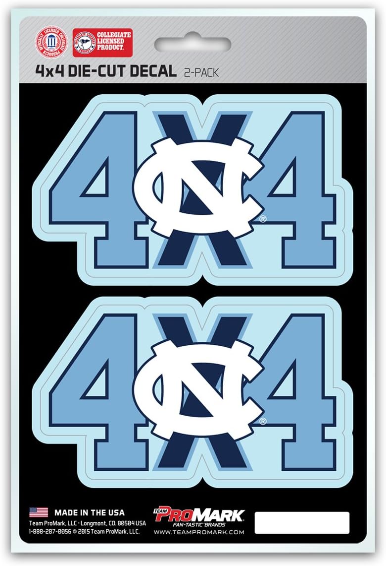 FANMATS NCAA Auto NCAA 4x4 Team Decal, 2-Pack