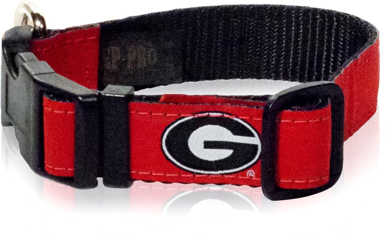 Zep-Pro Georgia Bulldogs Dog Collar - NCAA - 3 Sizes - Made in The U.S.A. (Small (10-14"))