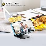 Desk Cell Phone Stand Phone Dock Cradle Holder Stand Compatible with Switch, All Android Smartphone, for iPhone17 16 15 14 13, iPhone 12, iPhone 11 Xs Max Xr X 8 7 Accessories Desk (Black)