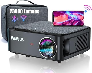 Proyector WiFi Bluetooth 4K Soporte, 35000 Lúmene