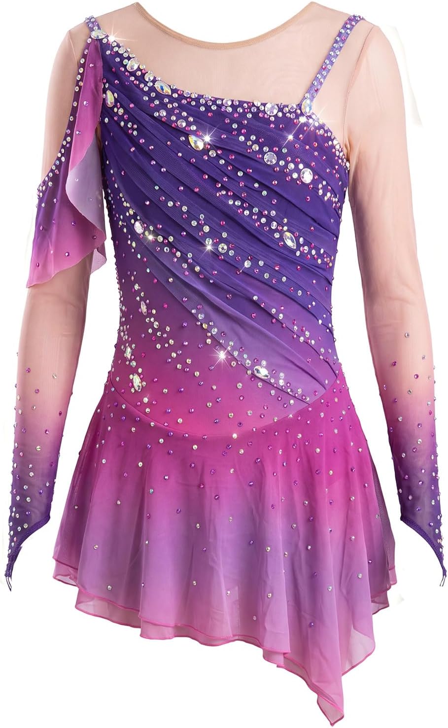 LIUHUO Girls Adult Ice Skating Competition Costume Dress