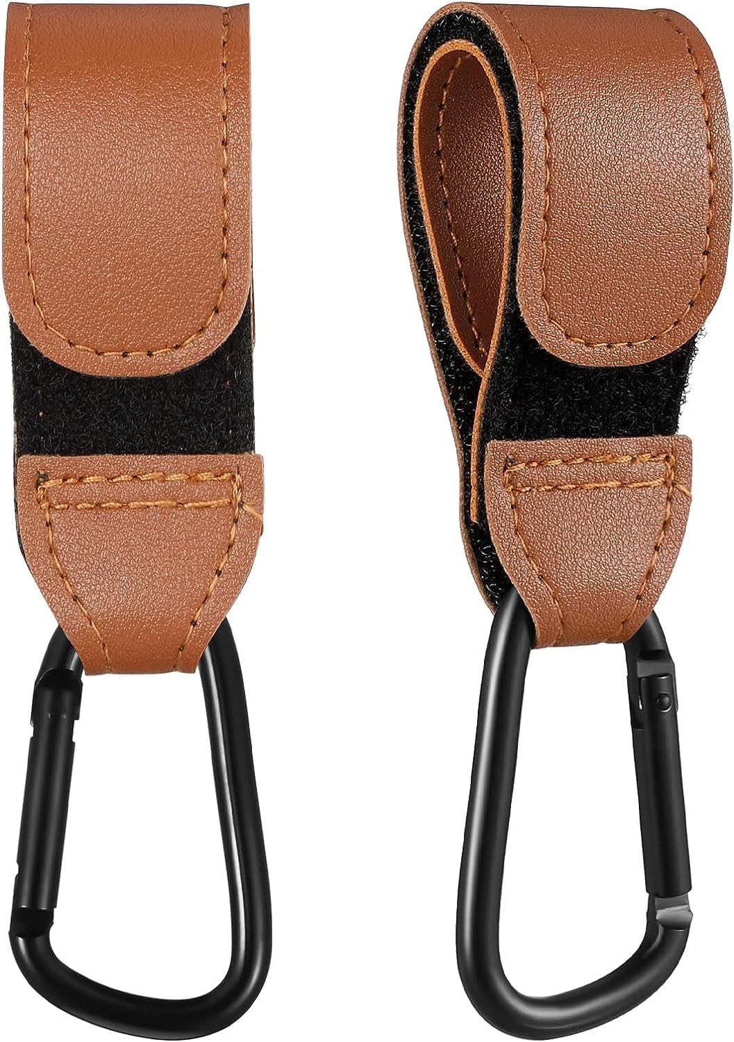 LEHSGY Baby Stroller Hooks 2Pcs, Universal Buggy Clips Stroller Hooks,Baby Pushchair Hooks, Pram Clips for Shopping Bags, Pram Carabiner Clips for Hang Shopping Bags or Diaper Bags,Stroller Organizer