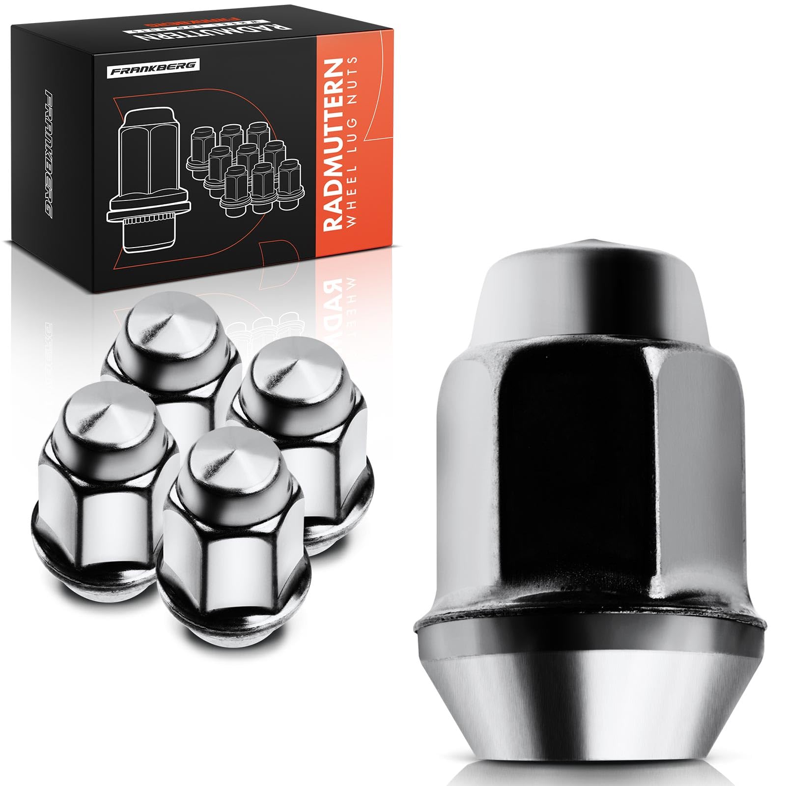 Frankberg 5x Dadi per ruota Bulloni per ruota Compatibile con Mokka/Mokka X J13 Aveo Compatto T300 olando J309 Ampera R12 Cruze J300 Replace# 611-084
