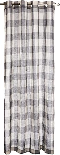 Miniatura 5 de Panel de cortina para ventana con ojales, color gris, 53 x 84 pulgadas