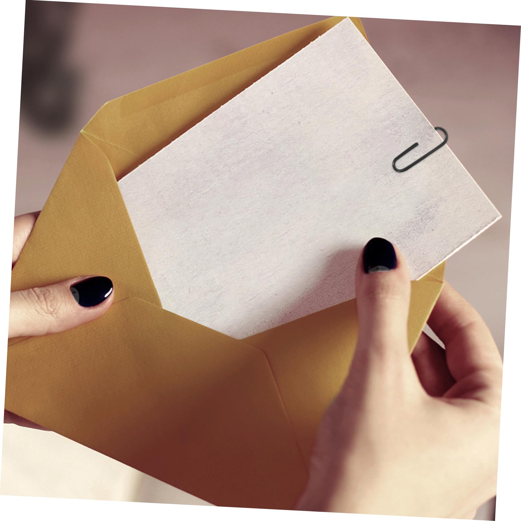 jojofuny 5 Sätze Paperclip Briefpapier kleine Büroklammer Dokumentclips Binder Büroklammer Dokumentpapierclips Dekorative Papierklamme Büroklammern für Akte Eisen Black