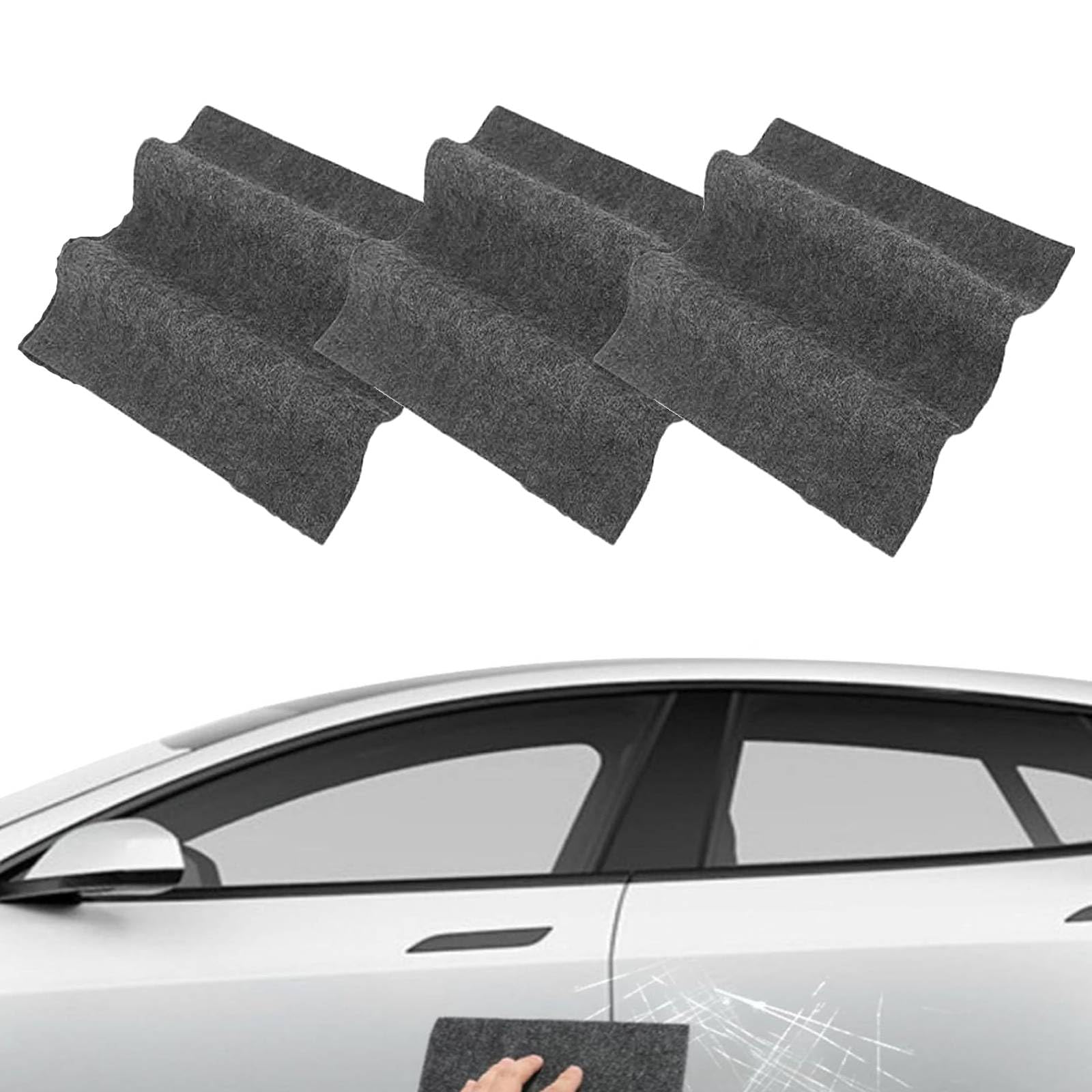 FixaPro Scratch Remover, FixaPro Car Scratch Remover, Multi-Purpose Nano Sparkle Cloth for Car Scratches, Cars Paint Scratch Repair, Easily and Quickly Repair Paint Scratches and Water Spots (3PC)