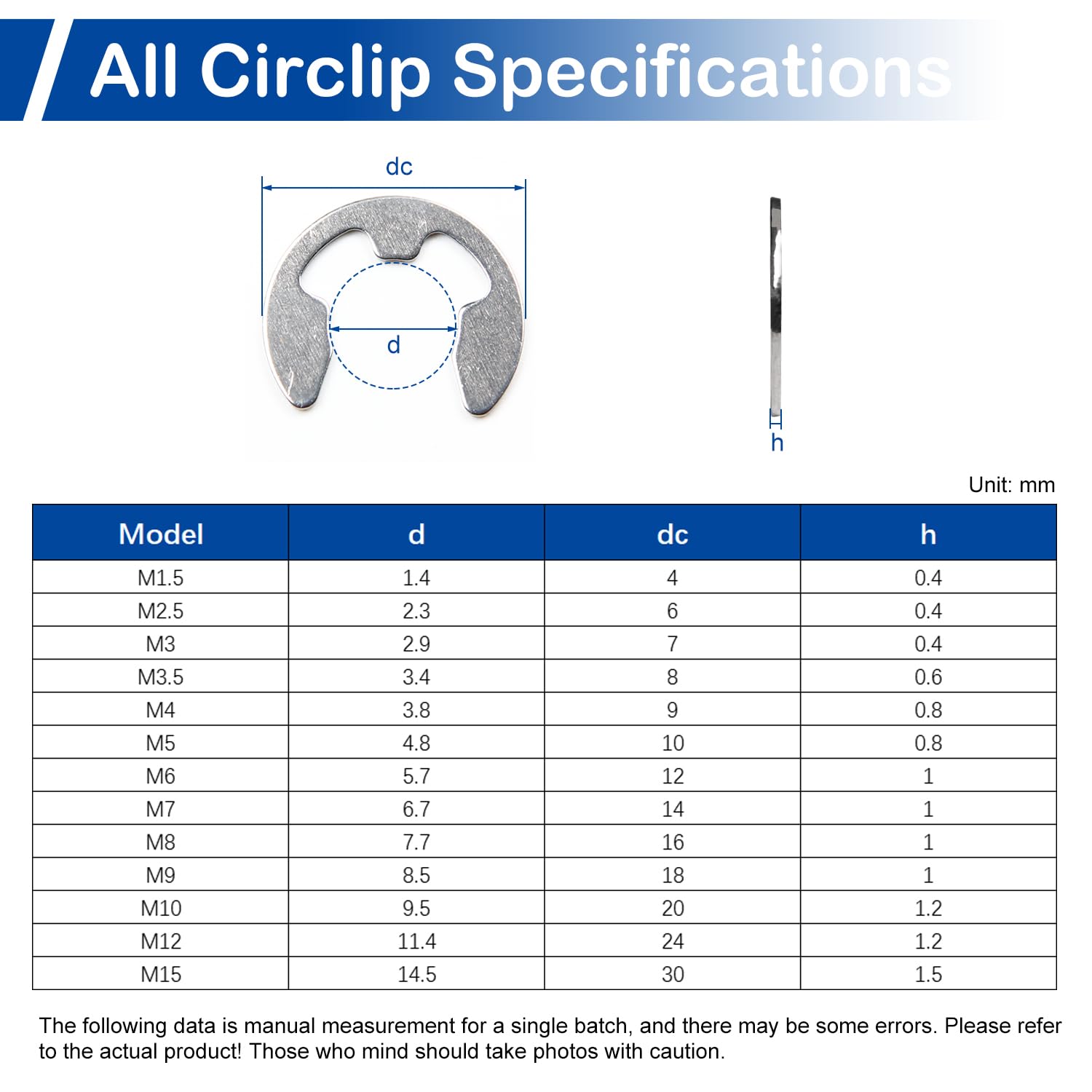 Amazon.co.jp: MroMax サークリップリング cリング スナップ