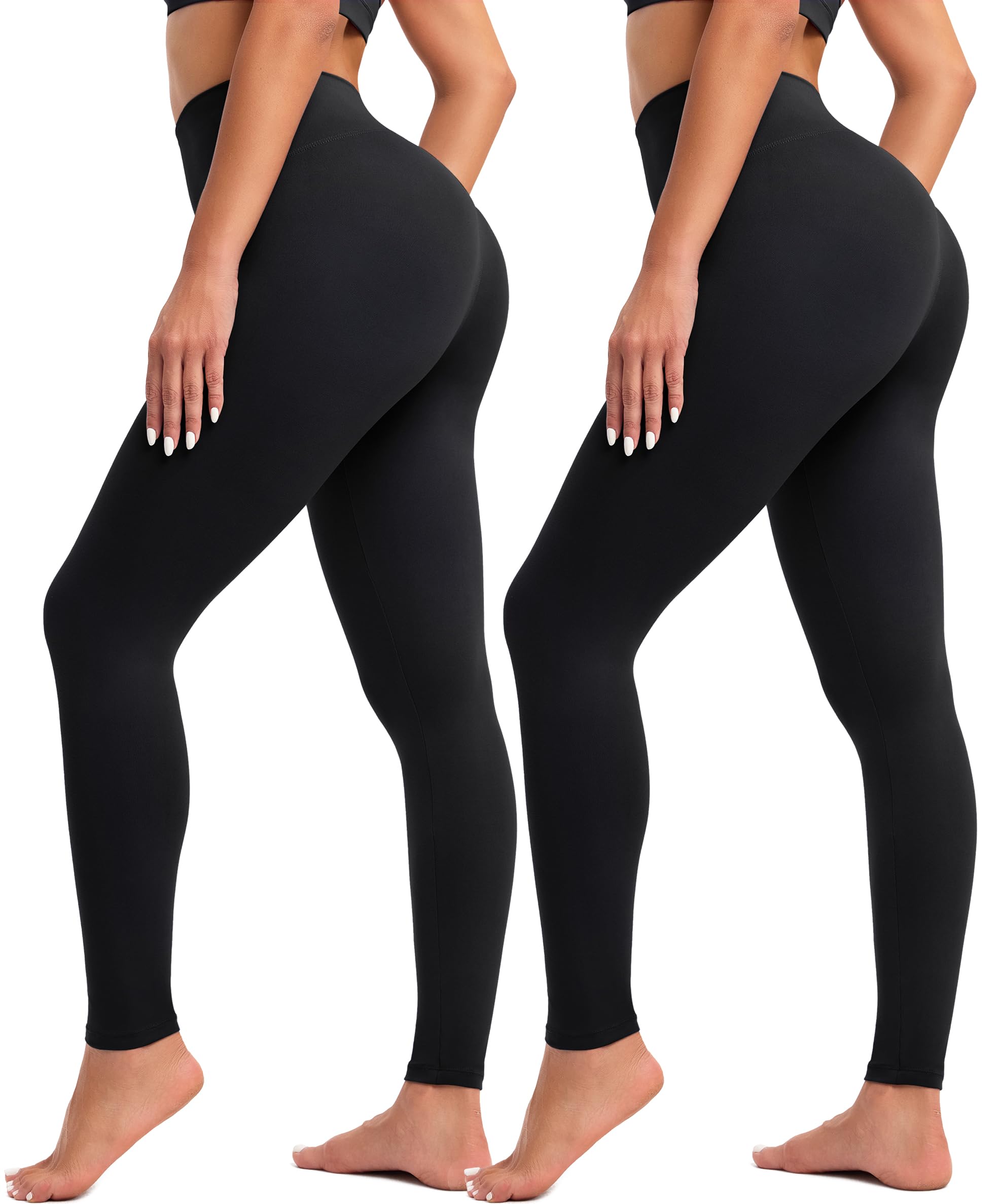 BAYDI Creamlush Leggings Damen High Waist - Weiche Sporthose Damen Lang Elastische Leggins für Yoga Pilates Freizeit Alltag (S-5XL)