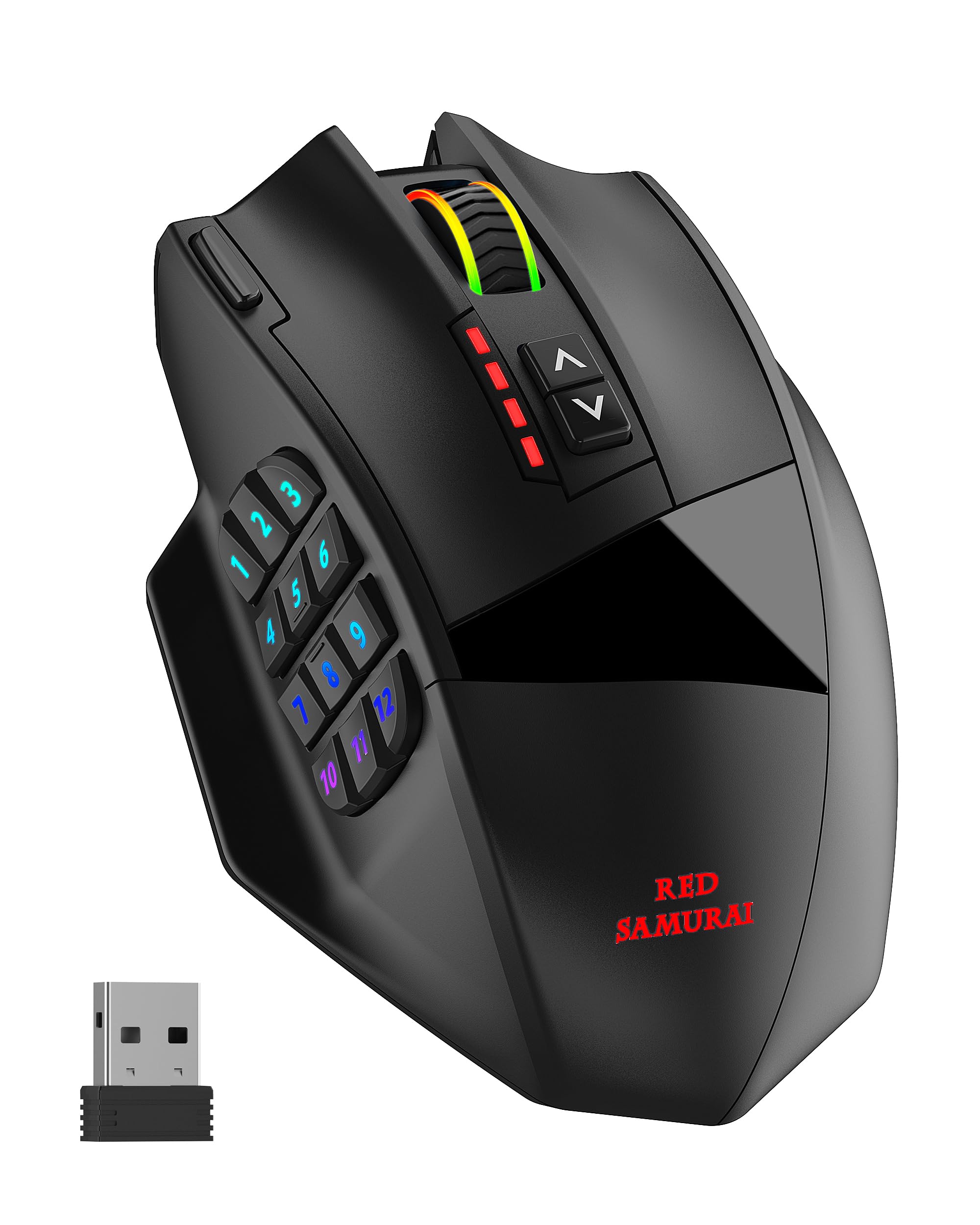 Amazon.com: RED SAMURAI Wireless Gaming Mouse, 16000 DPI Wired