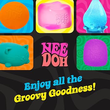 Schylling NeeDoh Dream Drop Fidget Toy with Groovy Goo Filling, Three Random Colors, Ages 3+, 3 Pack