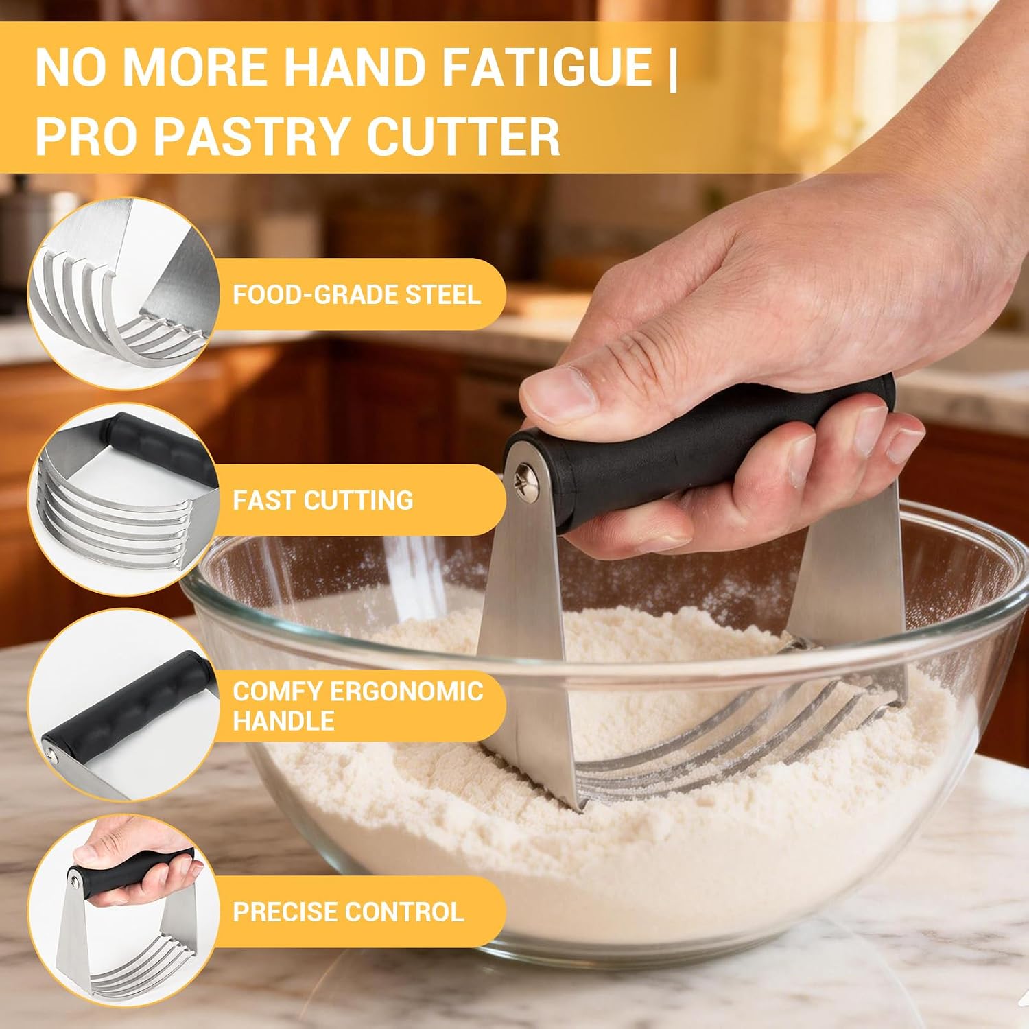 Baking Tool Kit: pastry cutter, flour sifter for baking, Bone-Shaped Biscuit Cutters, Dough Scraper,Baking Mat & Fine Mesh Strainer,Perfect for Making Cookies, Donuts & Pastries in Your Kitchen