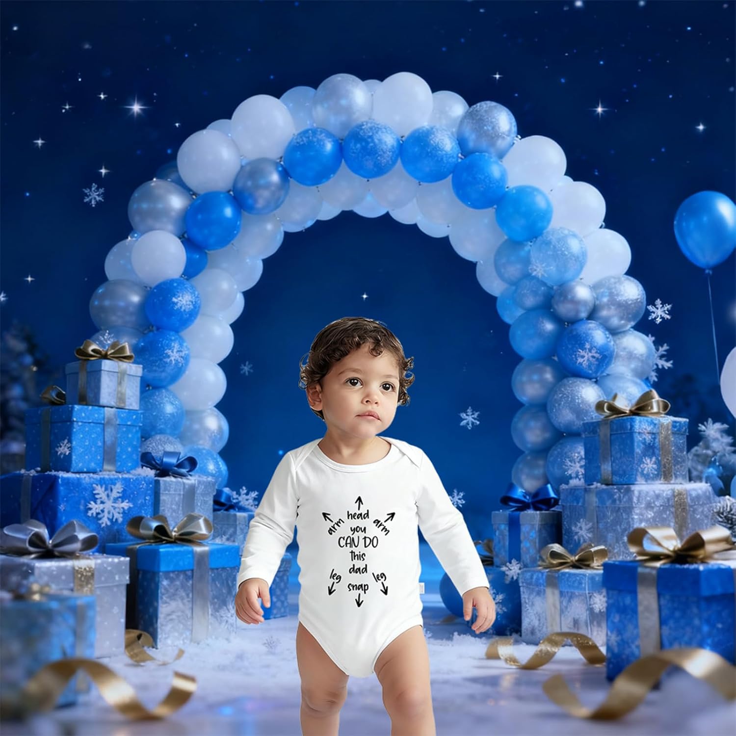 You Can Do this Dad Long Sleeve Baby Bodysuits, Papa Romper Playsuit Outfits Girls Boys 0-24 Months