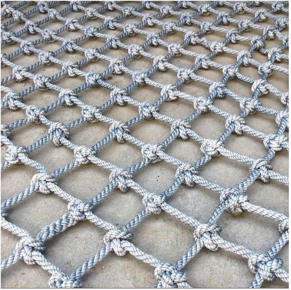 Playground Net Climbing Dia 6mm, Safety Nets Cargo Rope Heavy Duty Netting Treehouse Protection, Ladder Swing Nylon(8mm*10cm,1X6m/3.3X19.69ft)