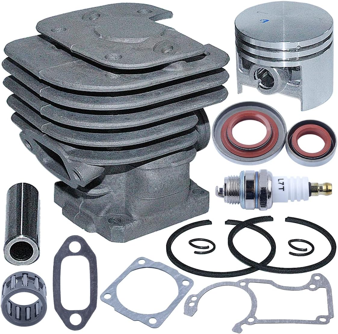 Cylinder Piston Gaskets Seal Kit For Stihl MS240 024 Chainsaw 42mm 1121 020 1200, Cylinder Piston Kit, Spark Plug, Needle Bearing, Cylinder Gasket, Crankcase Gasket, Muffler Gasket.