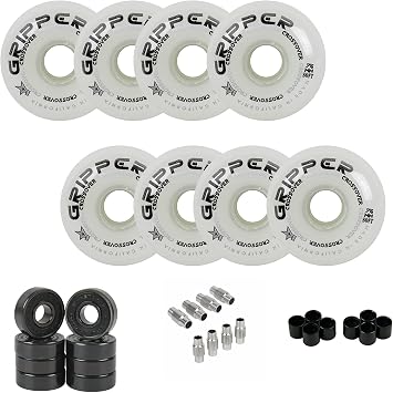 Labeda Gripper Roller Hockey Wheels, Hybrid Ceramic Bearings, Choose Color Size