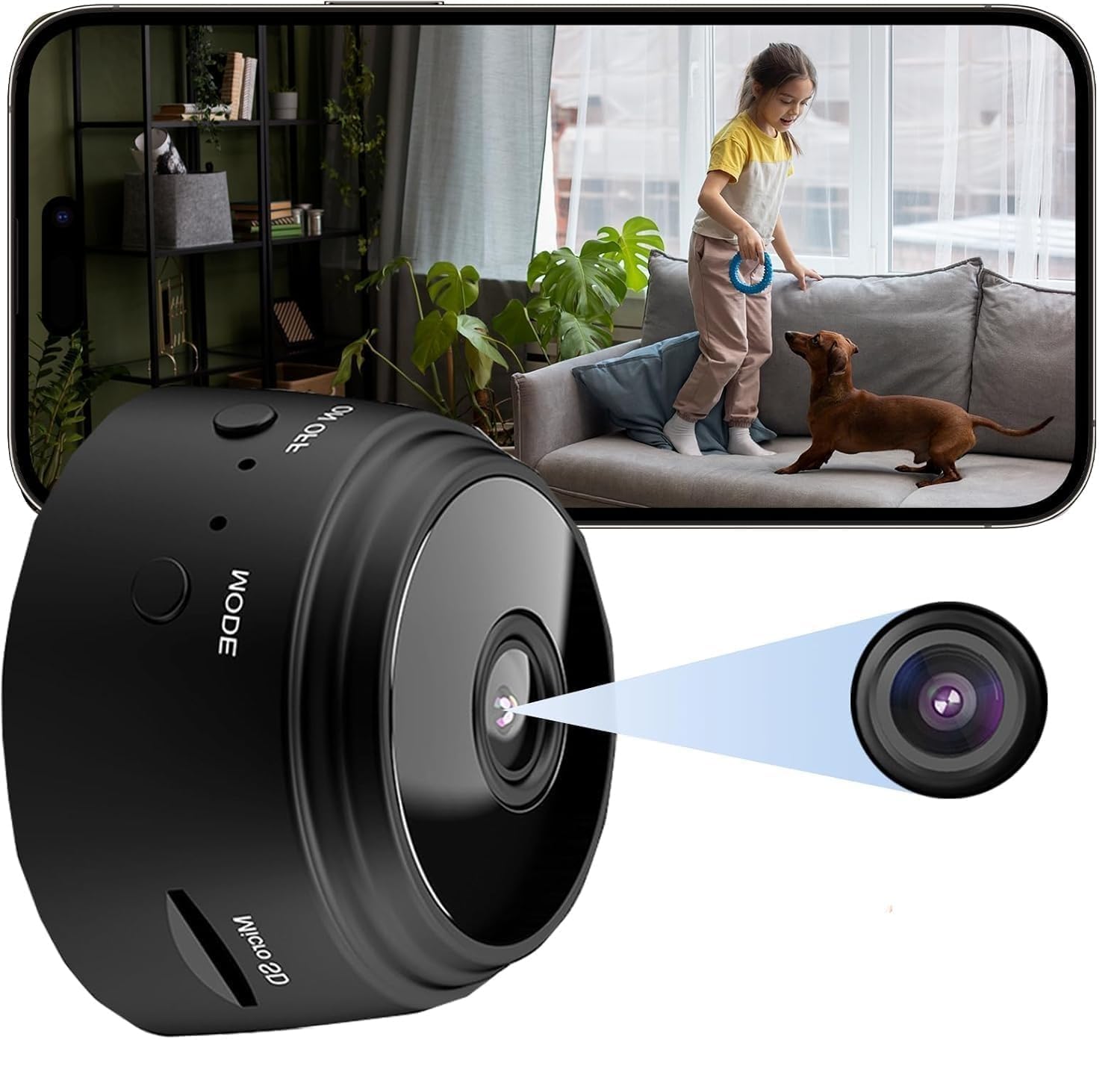 Mini Wi-Fi Full HD 720P-1080P Wireless Magnet Camera Motion Camera Audio and Video Live with Wireless Recorded Magnet Cam with Light Vision and Motion Detection-image-13
