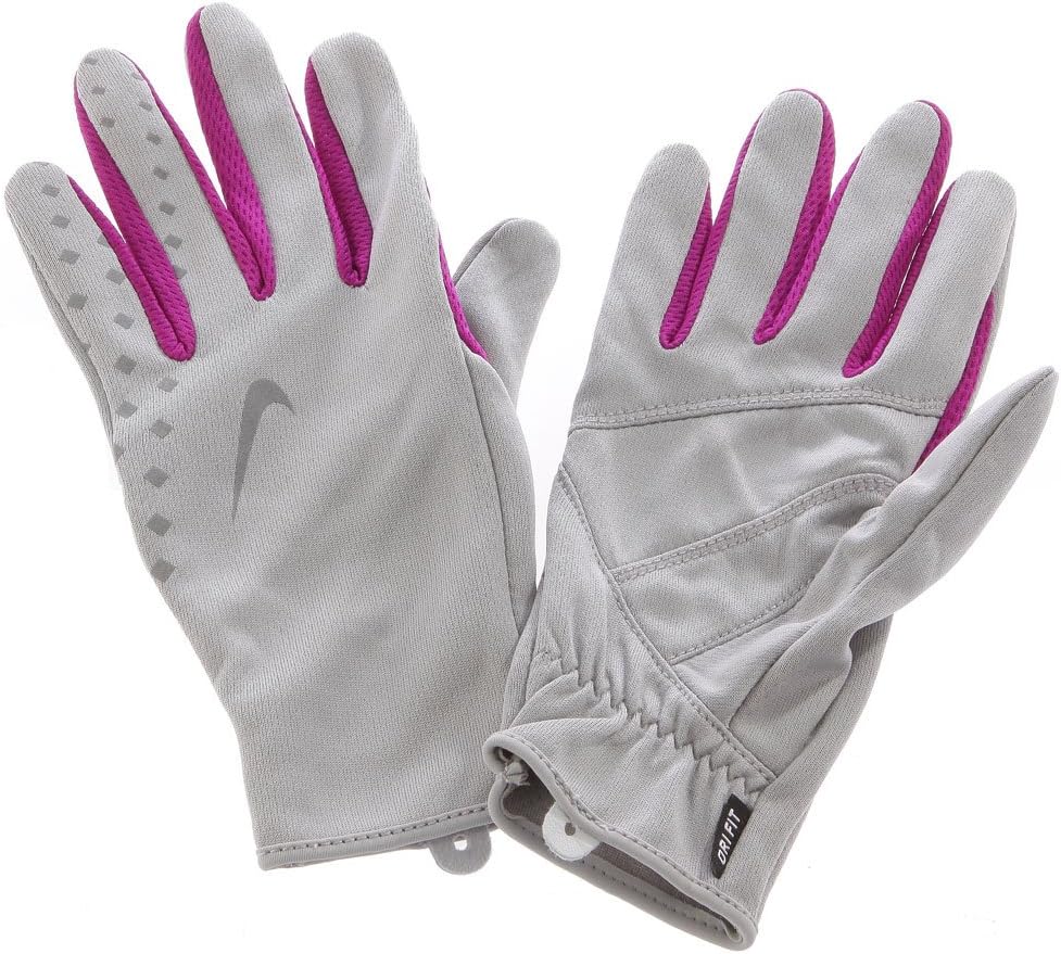 Nike Women's Lightweight Running Gloves (Matte Silver/Pink