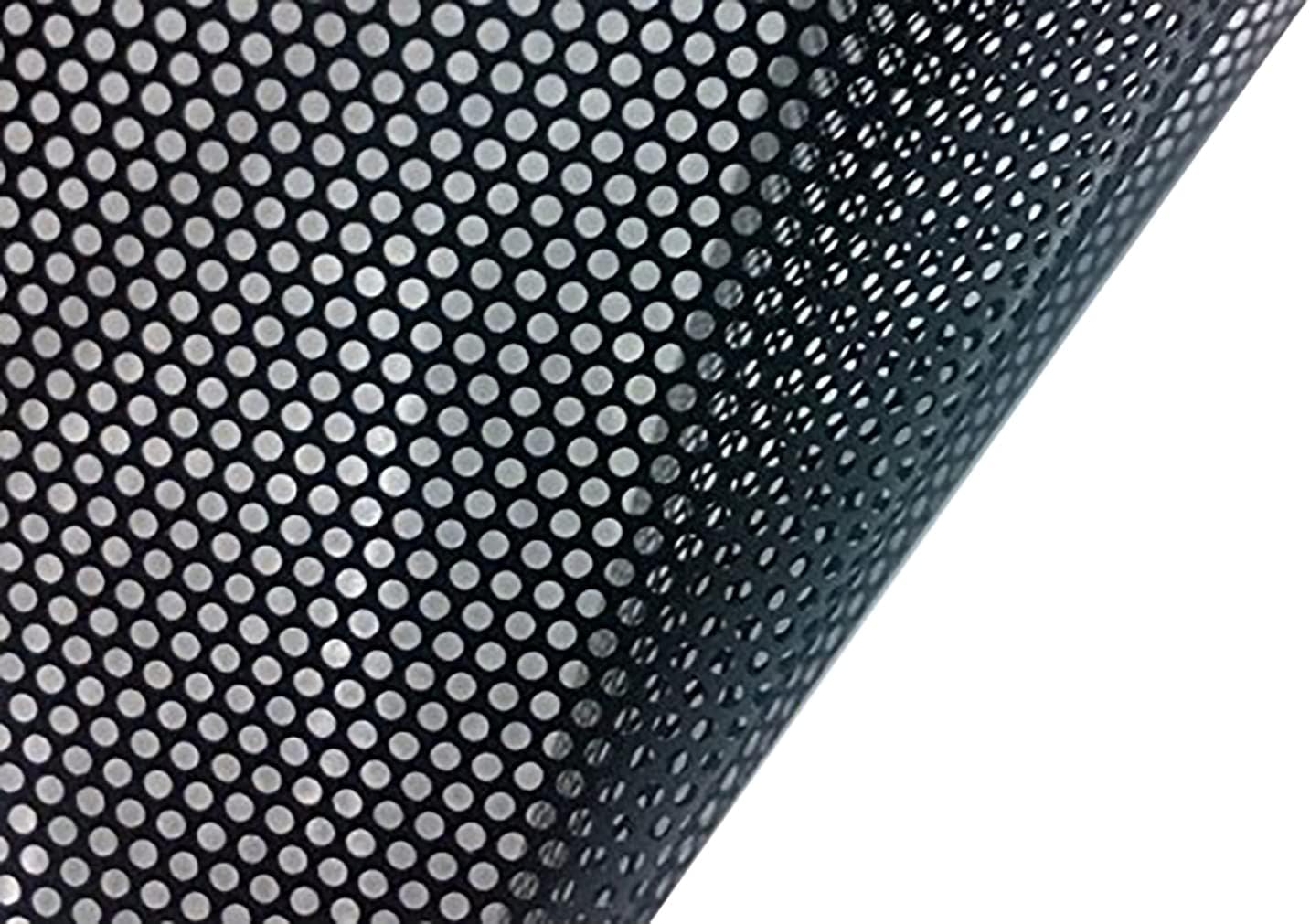 VViViD Black Perforated Vinyl Window Film to Prevent Bird Strike (54 inches x 120 inches Bulk Roll)